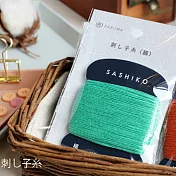 日本DARUMA THREAD/職人染技SASHIKO多用途綿線[綠寶石]