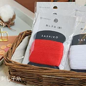 日本DARUMA THREAD/職人染技SASHIKO多用途綿線[赤色]
