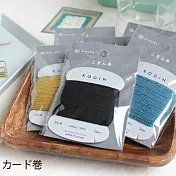 日本DARUMA THREAD/職人染技Kogin設計粗感堅固綿線[黑色]