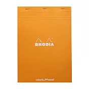 【Rhodia】N°18_A4上掀式筆記本_5x5點格內頁80張_ 橘色