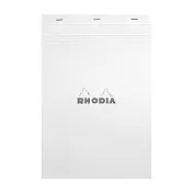 【Rhodia】N°18_A4上掀式筆記本_橫線留邊內頁80張_白色