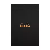 【Rhodia】N°19_A4+ 上掀式筆記本_橫線留邊內頁80張_黑色