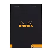 【Rhodia】N°13 上掀式筆記本_象牙色橫線內頁70張_黑色黑色