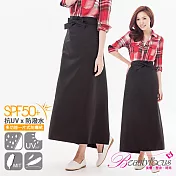 BeautyFocus防潑水UPF50+抗UV防曬裙4403-黑色