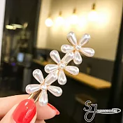 【SJ】日韓優雅少女花朵造型髮夾-三朵小花