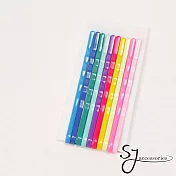 【SJ】日韓甜美少女心彩色一字夾/瀏海夾-10入組
