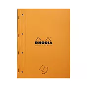【Rhodia】橘皮側釘式 4邊孔 A4+ Seye線內頁_80張_