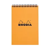【Rhodia】Classic A5 上掀線圈筆記本 方格內頁 橘色