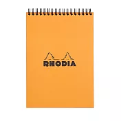 【Rhodia】Classic A5 上掀線圈筆記本 橫線內頁 橘色