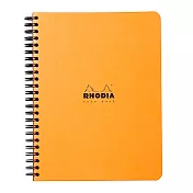 【Rhodia】Classic A5+ 線圈筆記本 方格內頁 橘色