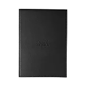 【Rhodia】ePURE 黑色帶筆插封套 + N°16拍紙簿 5x5方格內頁