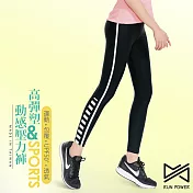 Run Power 萊克超彈力休閒運動褲5819黑色-S