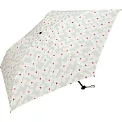 【Wpc.】日本晴雨兩用90g輕量迷你折傘 ‧白花兒
