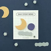 7321 Design 日好幾何N次便利貼-月亮1