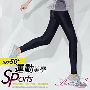 BeautyFocus 吸排防曬瑜珈運動褲5812黑-M