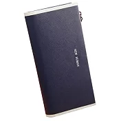 AmaZing 好男人多卡收納拉鍊零錢男生長夾 (3色任選)藍色