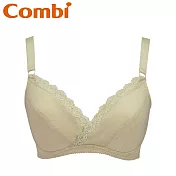 【日本Combi】天然彩棉鋼圈哺乳內衣/胸罩 M綠色