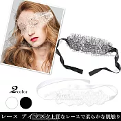神秘嘉賓性感面具面罩 鏤空半透 浪漫蕾絲毛絨眼罩 後綁帶式 kiret黑色