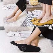 【Missking 1983】強韌冰絲防滑2圈玫瑰隱形襪 (黑膚灰3雙組)