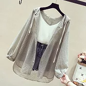 【初色】中長款防曬條紋薄外套-共3色-93243(M-2XL可選)M卡其色
