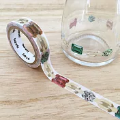 【bande】和紙膠帶轉印貼紙_寶石 (金色)