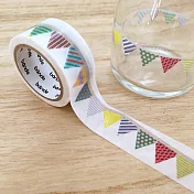 【bande】和紙膠帶轉印貼紙_三角旗