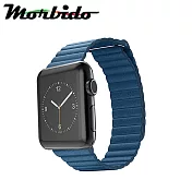 Morbido蒙彼多 Apple Watch 40mm皮製錶帶 矢車菊藍