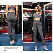 【KISSDIAMOND】彈力超高腰塑腹側口袋9分款壓縮褲-2060S花灰