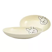 【Sugar Land】幸運豬HOME橢圓平盤 ‧微笑