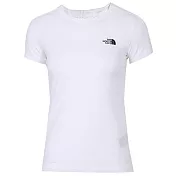 【The North Face】女 FLASHDRY短袖快排衫S白