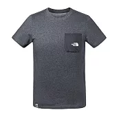 【The North Face】男 戶外休閒短袖T恤S深灰