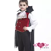 【天使霓裳】角色扮演 吸血貴族 兒童萬聖節派對表演服 咖啡S