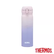 【THERMOS 膳魔師】超輕量 漸層不鏽鋼真空保溫瓶0.5L(JNL-500-GPL)GPL