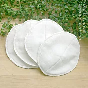 【Azure Canvas藍天畫布】100%有機棉 防溢乳墊 (四片裝)米白