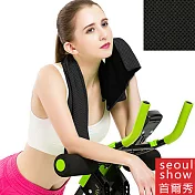 seoul show首爾秀 極速涼感降溫甩就涼運動毛巾黑色