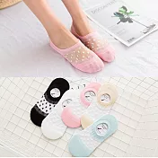 JDS.SOCK - 小小性感透氣淺口船型襪（五色一組，不挑色）