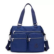 【KISSDIAMOND】防潑水超大容量手提媽媽包-6615(手提/肩背/斜背/大容量/6色可選)深藍色