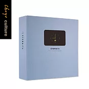 珠友6K3孔加大相本/相簿/黑4x6/150枚-皮紋04藍