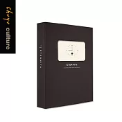 珠友 10K3孔皮紋相本/相簿/相冊黑4*6/90枚01黑