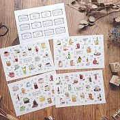 Dimanche感壓貼 [無時效日付貼 / 飲品]