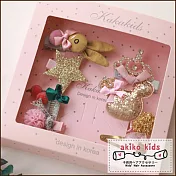 【akiko kids】日本公主系列造型兒童髮夾8件組禮盒 -I款