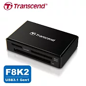 創見 Transcend RDF8K2 USB3.1 多合一讀卡機 靚亮黑(TS-RDF8K2)