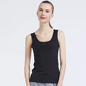 【Stoney.ax】冰絲背心透氣爽滑舒適無痕L黑色