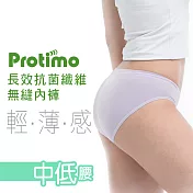 瑪榭 (台灣製) 薄感無縫抗菌三角褲-中低腰M淺灰