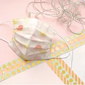 TEMARIYA 日本製可水洗手作立體口罩9×16.5(水玉貓咪)粉