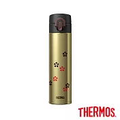【THERMOS 膳魔師】日本製 不鏽鋼真空保溫瓶0.4L(JOA-400-GL)金色