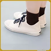【花見小路】高踝腳踏車日/米粒白帆布鞋/女鞋/JP23.5/米白色