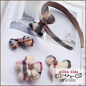 【akiko kids】經典時尚英倫格紋兒童髮飾精裝套組 -E款