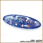 『阪井．亞希子』日本銀河系星空造型彈簧夾 -藍色