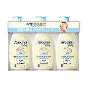 艾惟諾嬰兒燕麥沐浴洗髮露354ml(3入組)